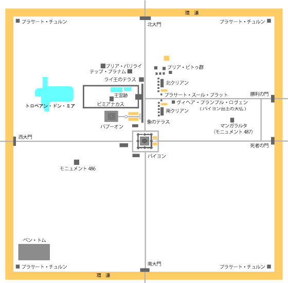 アンコール・トム地図