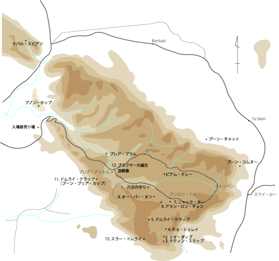 プノン･クレーン地図